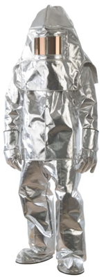 Aluminised fire proximity suit